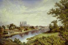 York from Scarborough Railway Bridge-John Bell-Laminated Giclee Print