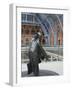 John Betjeman Statue, St. Pancras International Train Station, London, England, United Kingdom-Ethel Davies-Framed Photographic Print