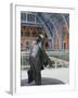 John Betjeman Statue, St. Pancras International Train Station, London, England, United Kingdom-Ethel Davies-Framed Photographic Print