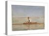 John Biglin in a Single Scull, 1873-Thomas Cowperthwait Eakins-Stretched Canvas