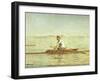 John Biglin in a Single Scull, 1873-Thomas Cowperthwait Eakins-Framed Giclee Print