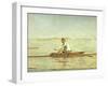 John Biglin in a Single Scull, 1873-Thomas Cowperthwait Eakins-Framed Giclee Print