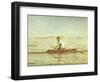 John Biglin in a Single Scull, 1873-Thomas Cowperthwait Eakins-Framed Giclee Print