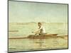 John Biglin in a Single Scull, 1873-Thomas Cowperthwait Eakins-Mounted Giclee Print