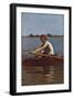 John Biglin in a Single Scull, 1874-Thomas Cowperthwait Eakins-Framed Giclee Print