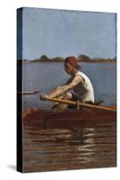John Biglin in a Single Scull, 1874-Thomas Cowperthwait Eakins-Stretched Canvas