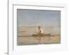 John Biglin in a Single Scull - Landscape-Thomas Eakins-Framed Premium Giclee Print