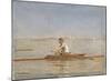 John Biglin in a Single Scull - Landscape-Thomas Eakins-Mounted Premium Giclee Print