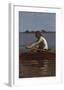 John Biglin in a Single Scull - Portrait-Thomas Eakins-Framed Premium Giclee Print