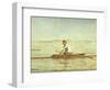 John Biglin in a Single Scull-Thomas Cowperthwait Eakins-Framed Giclee Print