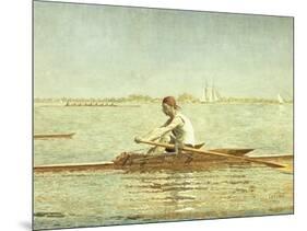 John Biglin in a Single Scull-Thomas Cowperthwait Eakins-Mounted Giclee Print