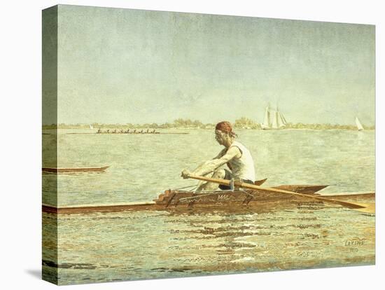 John Biglin in a Single Scull-Thomas Cowperthwait Eakins-Stretched Canvas