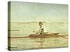 John Biglin in a Single Scull-Thomas Cowperthwait Eakins-Stretched Canvas