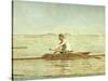 John Biglin in a Single Scull-Thomas Cowperthwait Eakins-Stretched Canvas