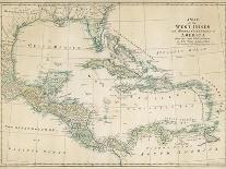 The Caribbean with the West Indies and the Coasts of the United States and the Spanish Possessions-John Blair-Laminated Photographic Print