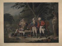 General Marion in His Swamp Encampment Inviting a British Officer to Dinner, 1840-John Blake White-Framed Giclee Print