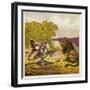 John Bold Painting the Lion-Ernest Henry Griset-Framed Giclee Print