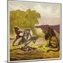 John Bold Painting the Lion-Ernest Henry Griset-Mounted Giclee Print