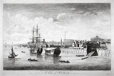 View of Hammersmith with Water Craft on the River Thames, Hammersmith, 1752-John Boydell-Giclee Print