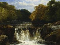 The River Lynn, Devon-John Brandon Smith-Framed Stretched Canvas