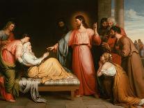 Christ Healing the Mother of Simon Peter-John Bridges-Framed Stretched Canvas