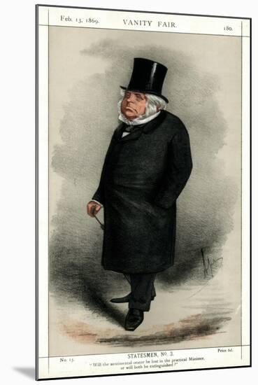 John Bright, British Radical and Liberal Politician, 1869-Carlo Pellegrini-Mounted Giclee Print