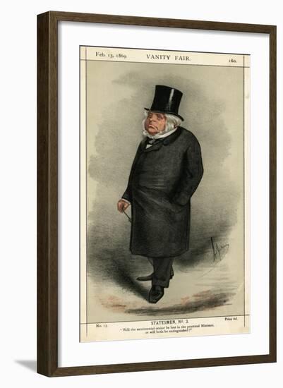 John Bright, Liberal Politician-Carlo Pellegrini-Framed Art Print