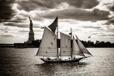 The Clipper and the Liberty-John Brooknam-Framed Art Print