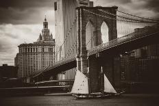 The Sailboat and the Bridge-John Brooknam-Art Print