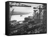 John Brown's Shipyard on the Clyde-null-Framed Stretched Canvas