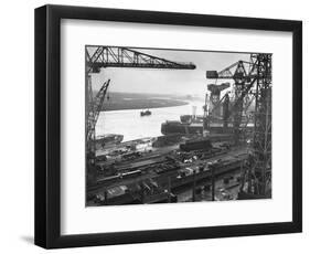 John Brown's Shipyard on the Clyde-null-Framed Photographic Print