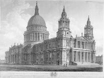 North-West View of St Paul's Cathedral, City of London, 1814-John Buckler-Framed Giclee Print