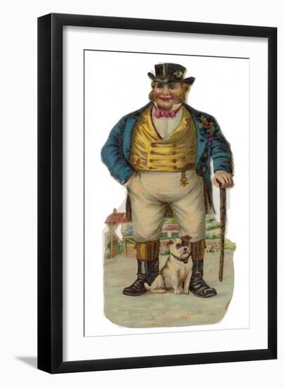 John Bull and His Bulldog-null-Framed Art Print