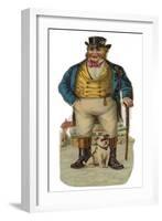 John Bull and His Bulldog-null-Framed Art Print