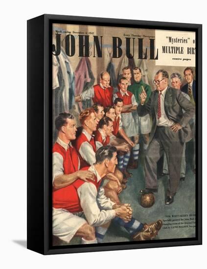 John Bull, Arsenal Football Team Changing Rooms Magazine, UK, 1947-null-Framed Stretched Canvas