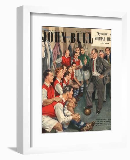 John Bull, Arsenal Football Team Changing Rooms Magazine, UK, 1947-null-Framed Giclee Print