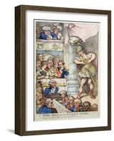 John Bull at the Italian Opera, 1811-Thomas Rowlandson-Framed Giclee Print