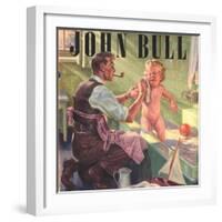 John Bull, Babies Baths Fathers Pipes Smoking Decor Bathrooms Magazine, UK, 1947-null-Framed Giclee Print