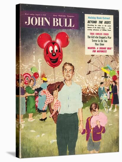 John Bull, Balloons Candy-Floss Magazine, UK, 1950-null-Stretched Canvas