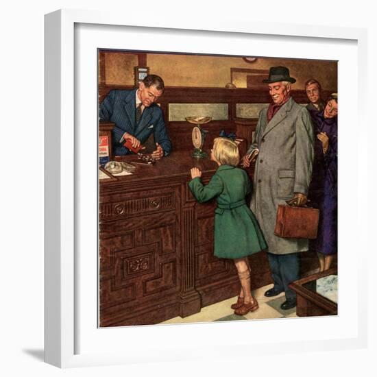 John Bull, Banks Post Office Magazine, UK, 1940-null-Framed Giclee Print