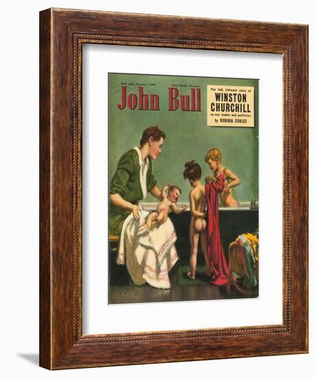 John Bull, Bathtime Magazine, UK, 1949-null-Framed Giclee Print