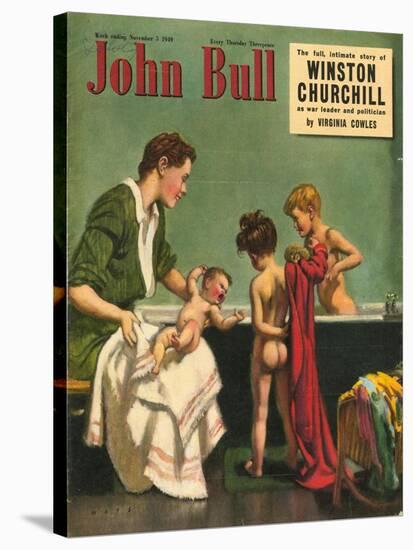 John Bull, Bathtime Magazine, UK, 1949-null-Stretched Canvas