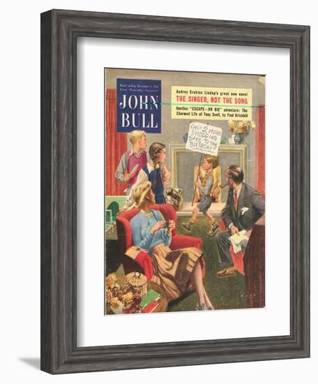 John Bull, Birthdays Magazine, UK, 1950-null-Framed Giclee Print