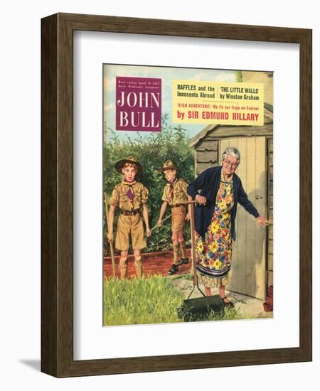 John Bull, Bob a Job Sheds Boy Scouts Magazine, UK, 1950-null-Framed Giclee Print