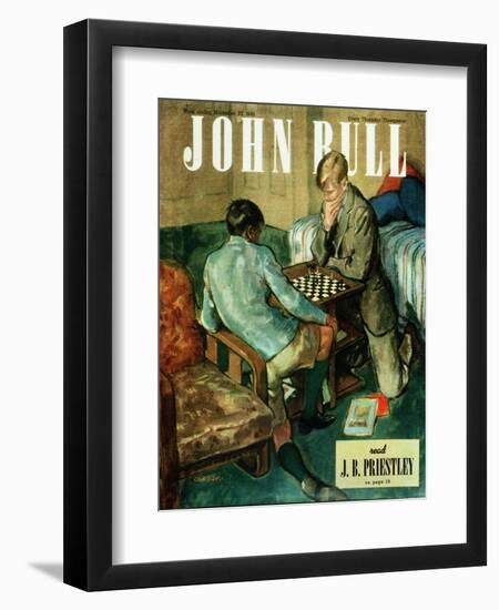 John Bull, Chess Board Games Magazine, UK, 1946-null-Framed Premium Giclee Print