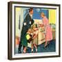 John Bull, Cooking Housewives, UK, 1950-null-Framed Giclee Print