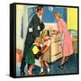 John Bull, Cooking Housewives, UK, 1950-null-Framed Stretched Canvas