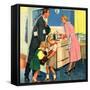 John Bull, Cooking Housewives, UK, 1950-null-Framed Stretched Canvas