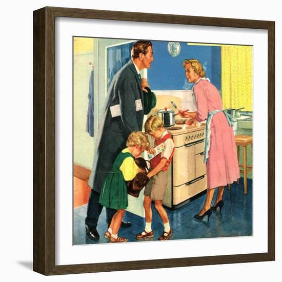 John Bull, Cooking Housewives, UK, 1950-null-Framed Giclee Print