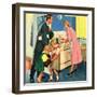 John Bull, Cooking Housewives, UK, 1950-null-Framed Giclee Print